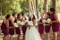 bride bridesmaids