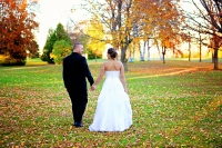 bride groom fall