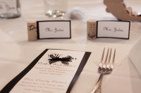 table seating and menu